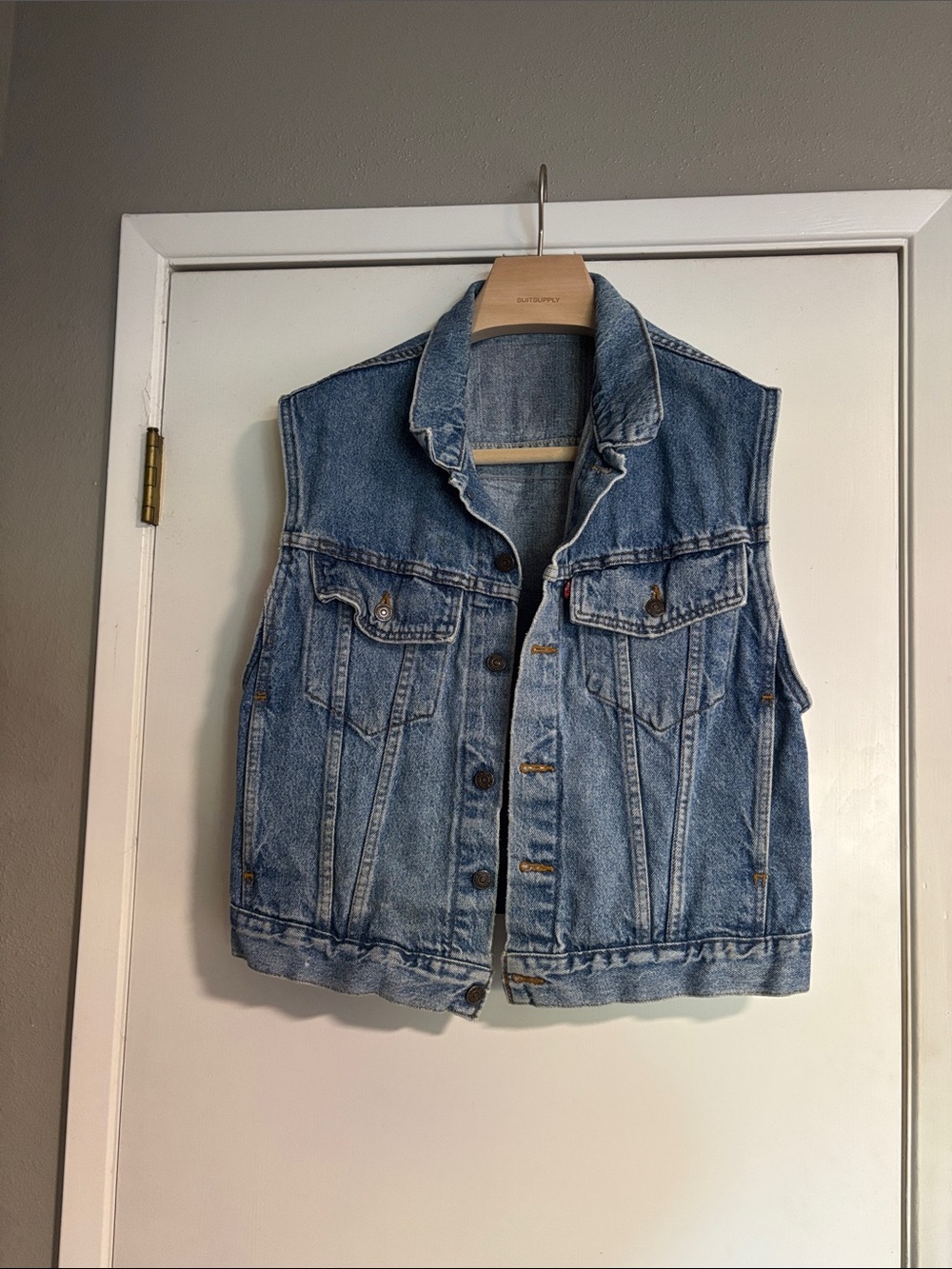Levi's Light Blue Denim Vest